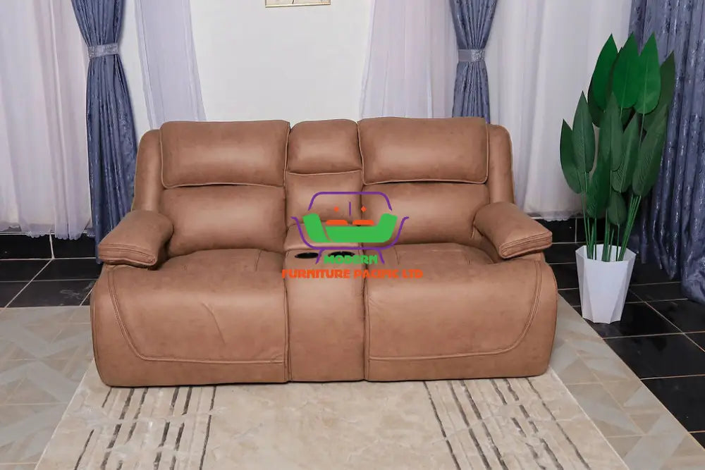 Brown semi recliner 7 Seater Sofa