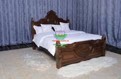 Crown Mahogany Queen Size Bed 5X6 Bed