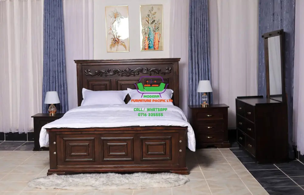 King Size Mahogany Bed Bed