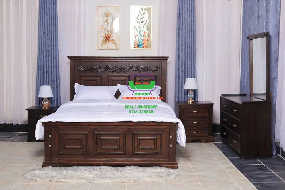 King Size Mahogany Bed Bed